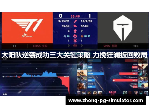 太阳队逆袭成功三大关键策略 力挽狂澜扳回败局